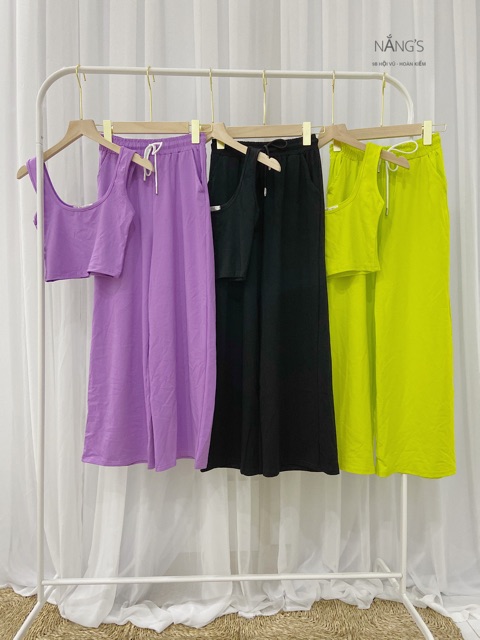Set áo croptop và quần