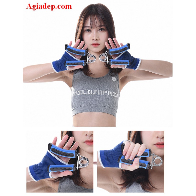 Bộ dụng cụ tập thể dục hít đất, con lăn, kìm tập cơ tay 5 món 3in1 thể dục thể thao Agiadep