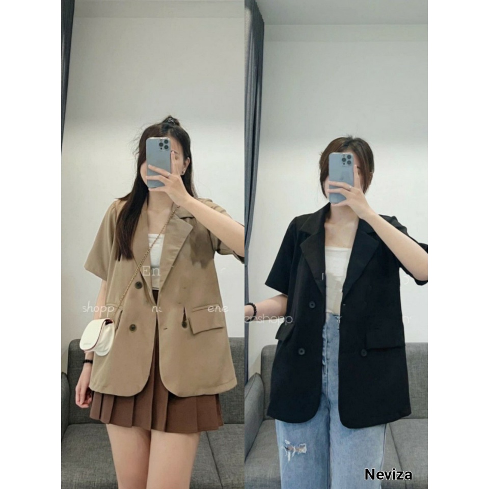 Áo Vest Nữ Tay Cộc phong cách Hàn Quốc trẻ trung năng động mặc đi làm đi chơi Vest01