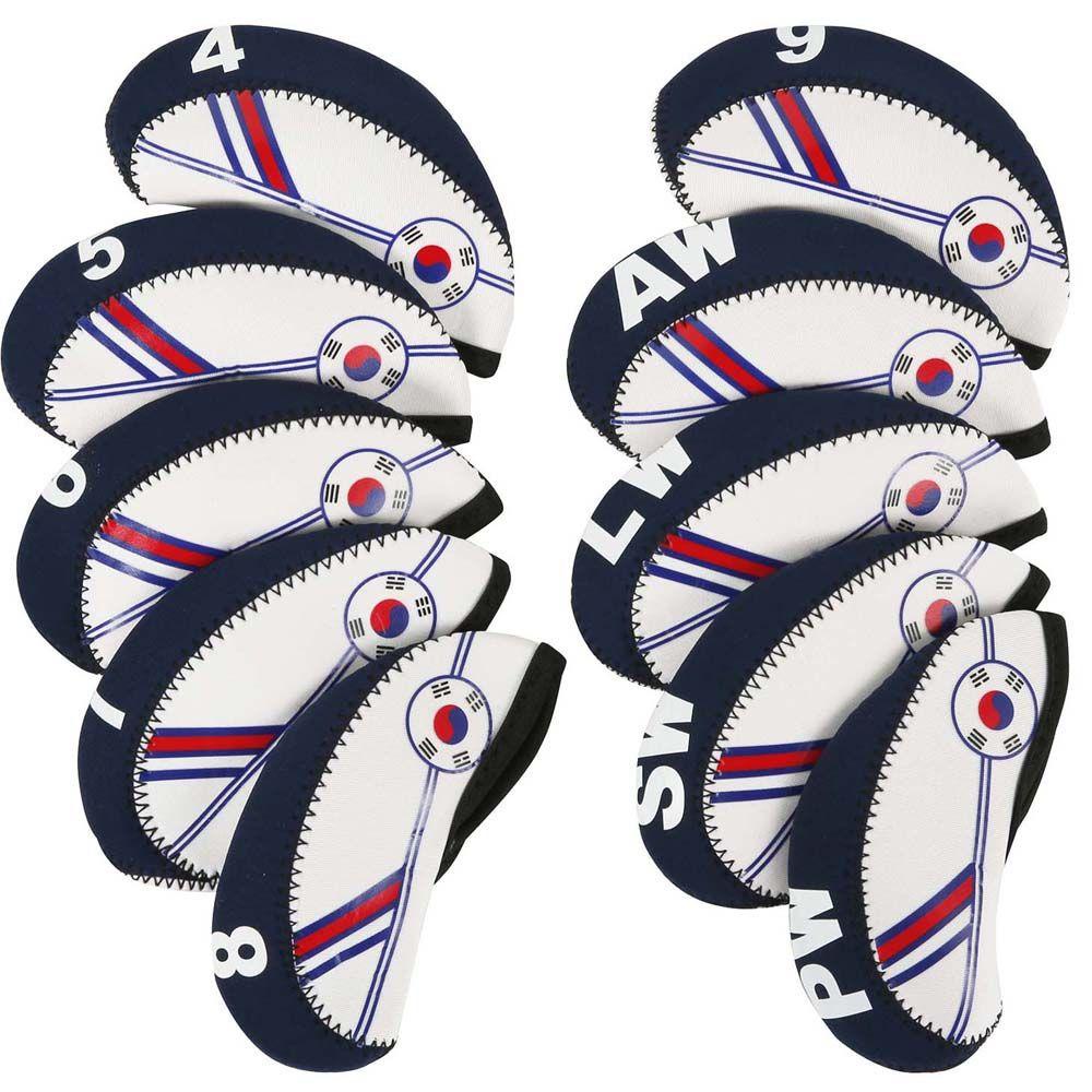 IVORY Bộ 10 Vỏ Bọc Bảo Vệ Đầu Gậy Đánh Golf Bằng Sắt Siêu Bền Tiện Dụng