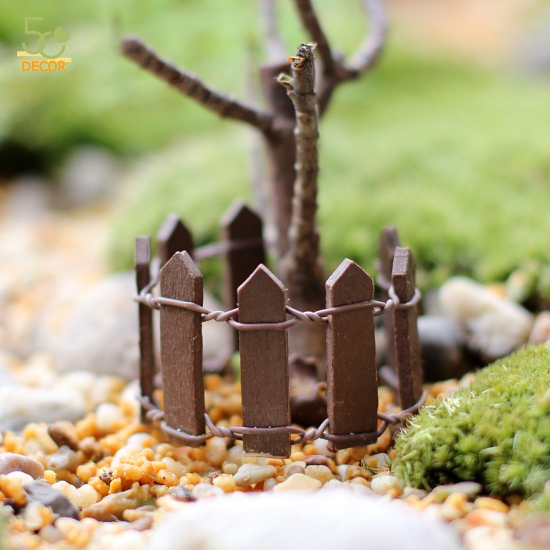 Mô hình hàng rào mini, mô hình hàng rào trang trí tiểu cảnh terrarium, trang trí bàn, trang trí nhà cửa