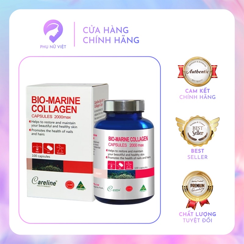 Careline Bio Marine Collagen 2000mg - 100 viên
