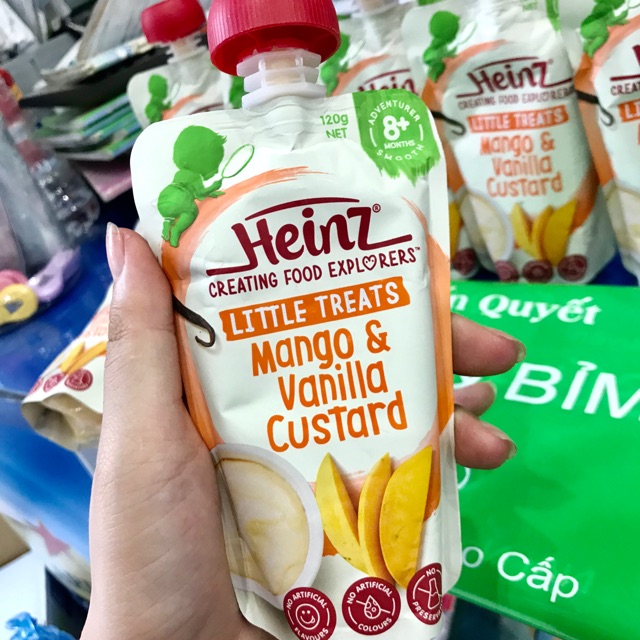 heinz mango and vanilla custard