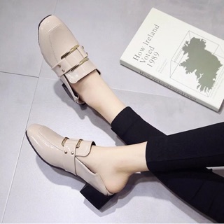 Giày oxford đạp gót