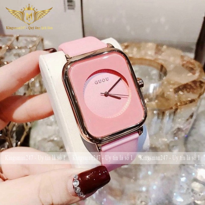 Đồng hồ nữ chính hãng Guou đẹp giá rẻ, mặt nhỏ sang trọng, phong cách hiện đại [Tặng bông tai] | BigBuy360 - bigbuy360.vn