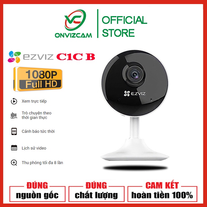 Camera wifi đa năng Ezviz C1C /2MP 1080p - Hàng chính hãng/ thẻ nhớ ONVIZ PRO 32/64GB