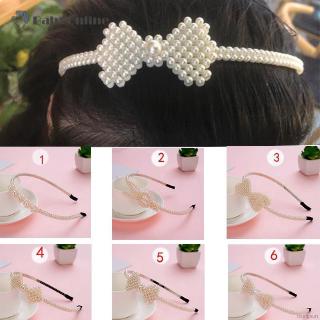 Băng đô cài tóc ngọc trai dễ thương cho bé gái