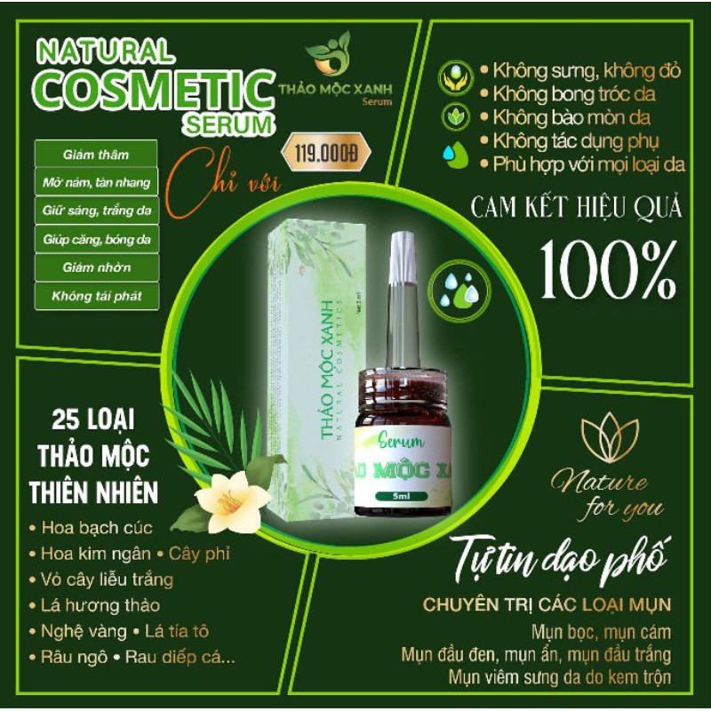 [ CHÍNH HÃNG] SERUM THẢO MỘC XANH