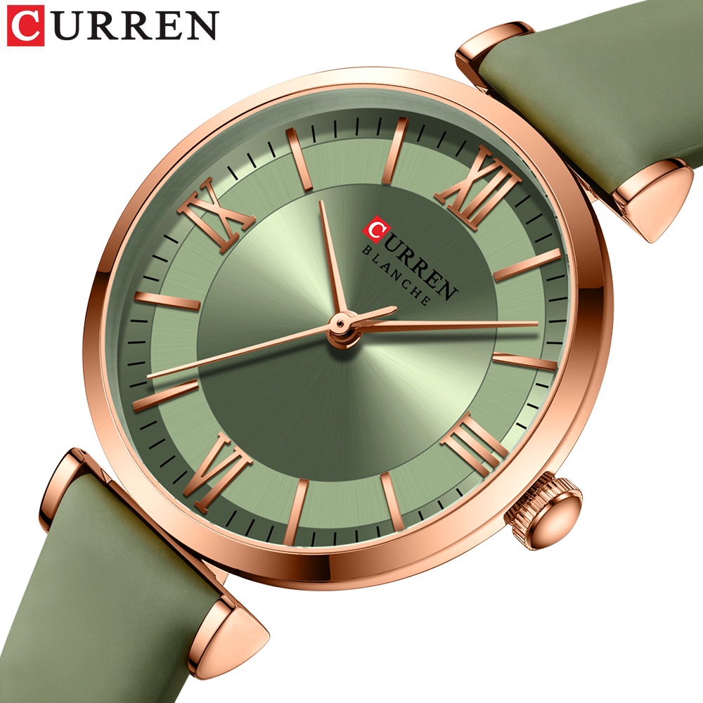 Đồng hồ quartz CURREN 9079X chống nước dây đeo bằng da thời trang