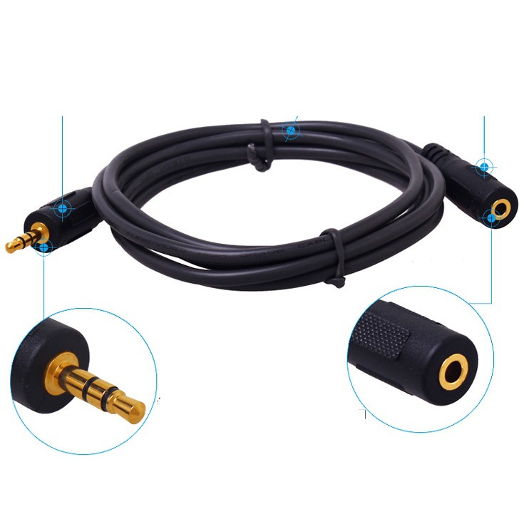 Dây loa nối dài 1.5m jack 3.5mm