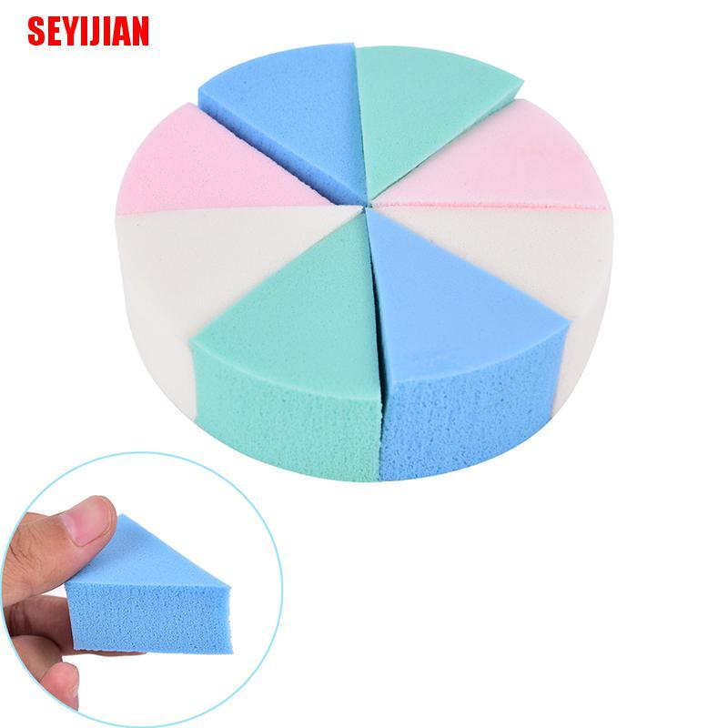 Set 8 Mút Rửa Mặt Hình Tam Giác Mềm Mại Tiện Dụng