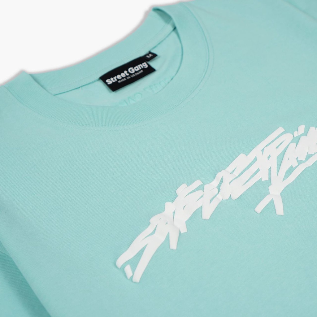 Áo thun Embossed Basic - Xanh Mint - Street Gang