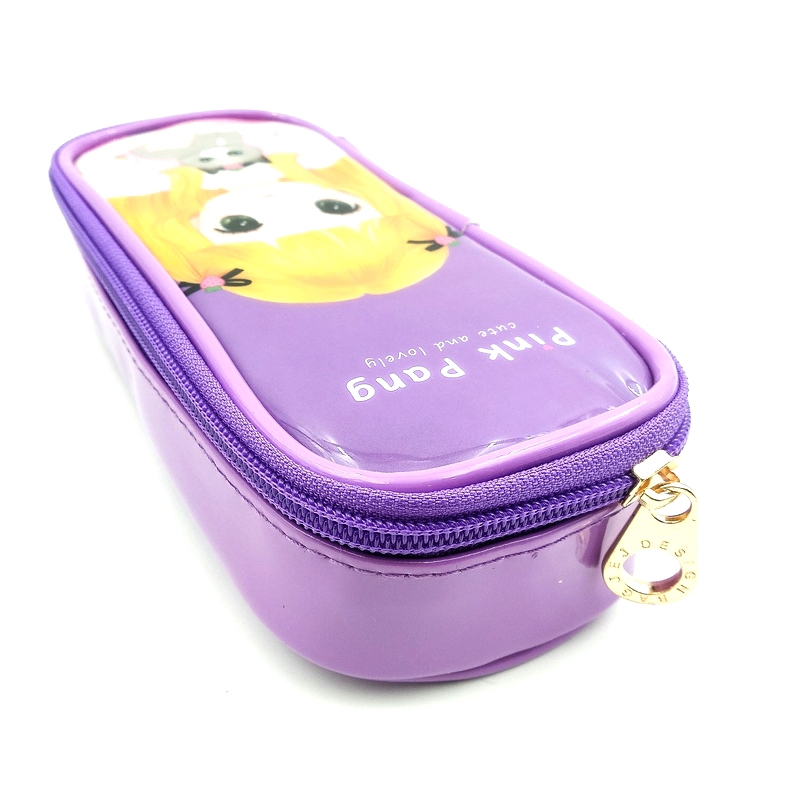 Bóp Viết Teen Hình Đứng - Mẫu 3 - Màu Tím - OEM