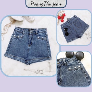 Quần short jean nữ, Quần sóc bò nữ lưng cao, Quần sọt jean nữ siêu tôn dáng