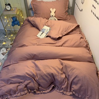 Bộ 4 Món Chăn Ga Gối COTTON TC Viền Bèo Sang Chảnh 2020 (PP3051)