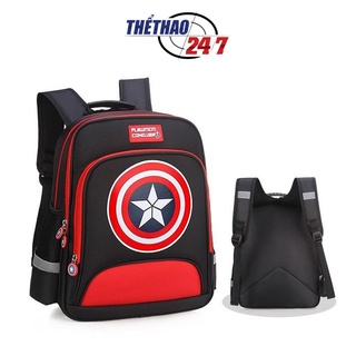 Balo cho bé tiểu học màu ĐEN ĐỎ, balo học sinh cấp 1, balo đi học Cap185