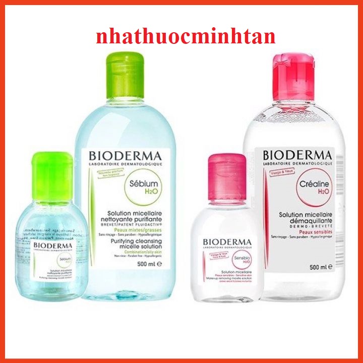 Nước Tẩy Trang Bioderma Créaline H2O 500ml ⚡ FREESHIP ⚡Bản Mới Nhất Biodema