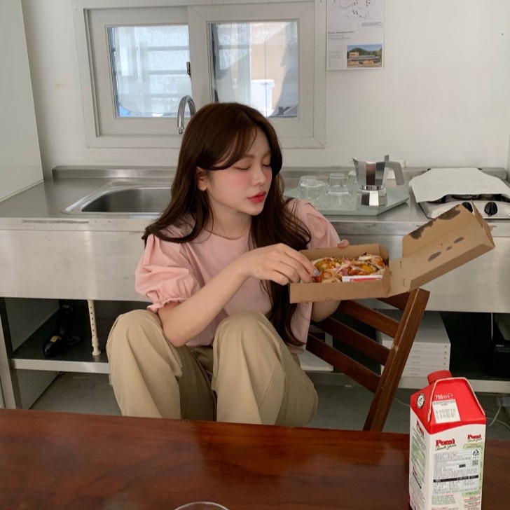 Xiaozhainv Áo tay ngắn dáng rộng phong cách Hàn trẻ trung | BigBuy360 - bigbuy360.vn