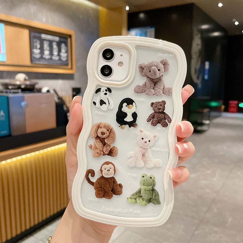 Ốp Điện Thoại TPU Mềm Chống Sốc Hình Búp Bê Đồ Chơi 2 Trong 1 Cho iPhone 13 12 11 Pro Promax X XR XSMax