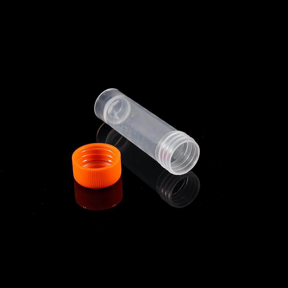 Set 10 ống đựng mẫu thử nghiệm 5ml bằng nhựa có nắp đậy tiện lợi