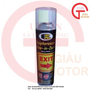 SƠN XỊT DẠ QUANG MÀU XANH LÁ PHOSPHORESCENT BOSNY