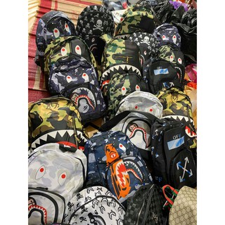 [FreeShip] BALO BAPE, Balo phản quang 3D. Cặp đi học [Ảnh thật 100%]