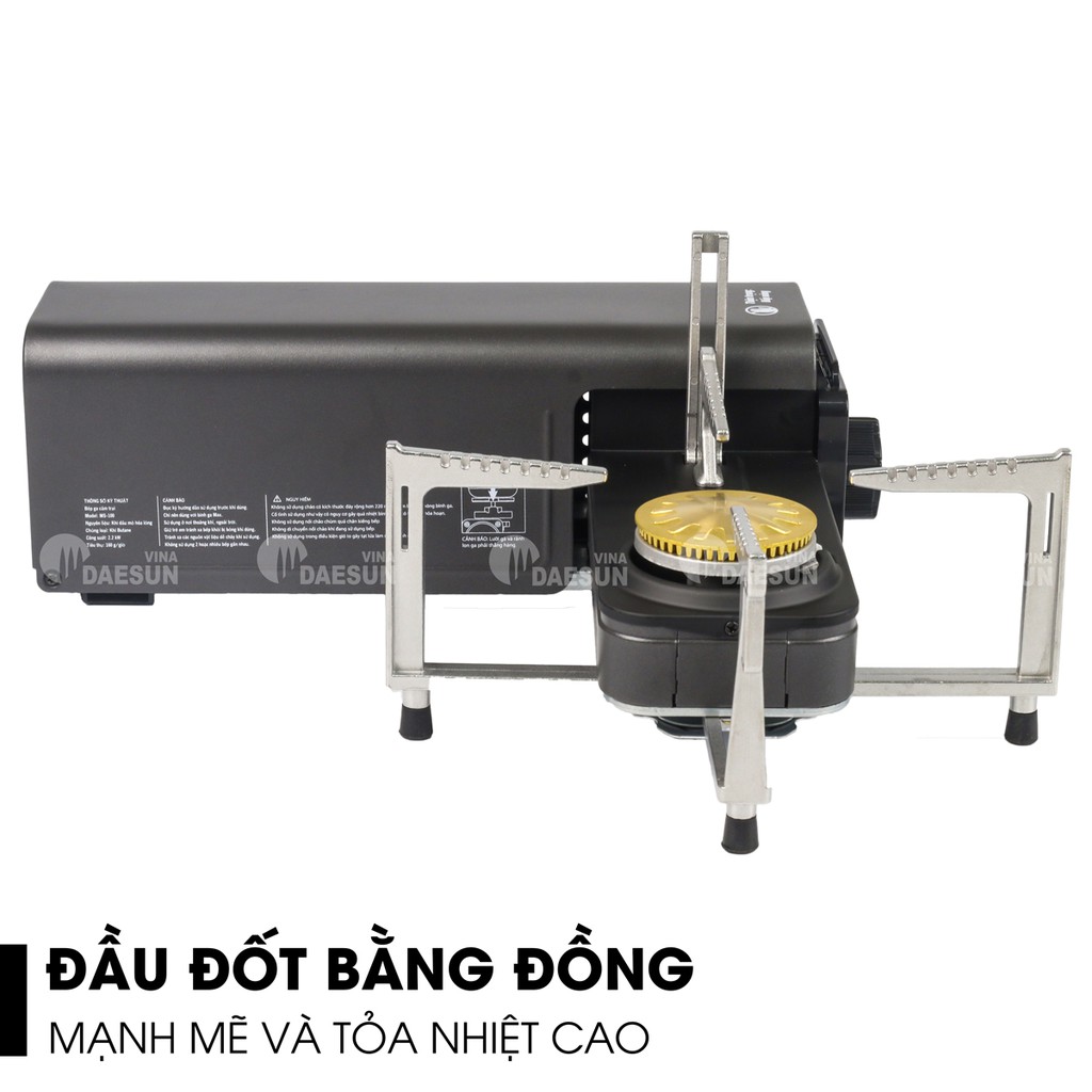 Bếp Ga Dã Ngoại Maxsun MS-100 - Thiết Kế Gấp Gọn | Du Lịch, Dã Ngoại, Cắm Trại | Công Suất 2200W | Bảo Hành 12 Tháng