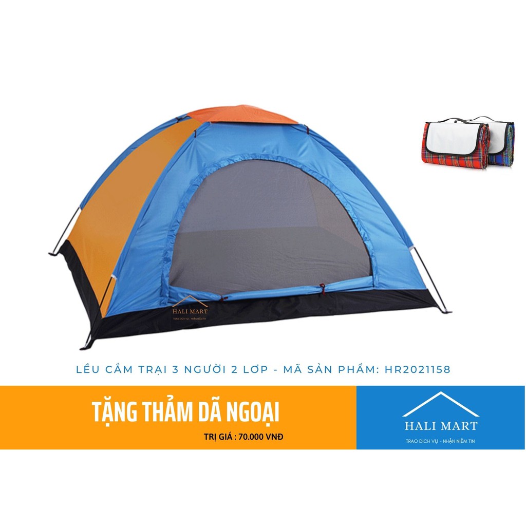 💖TẶNG THẢM TRẢI DÃ NGOẠI 💖Lều Cắm Trại 2 Lớp Cầu Vồng - Trẻ em - Picnic cuối tuần