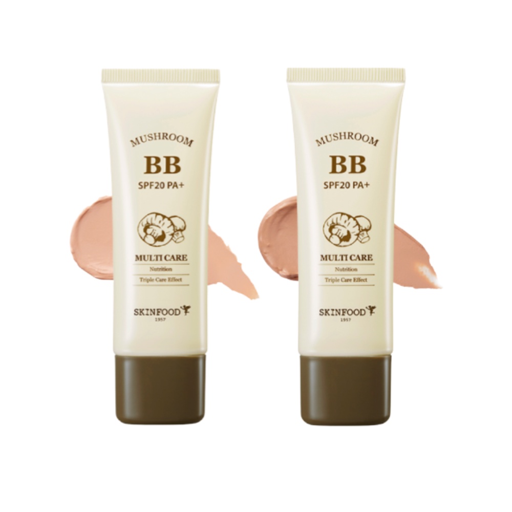 (Hàng Mới Về) SKINFOOD Mushroom Multi Care BB Cream 50g 2Colors 2 Màu Tự Nhiên Chăm Sóc Da SPF 20 Pa+ | WebRaoVat - webraovat.net.vn