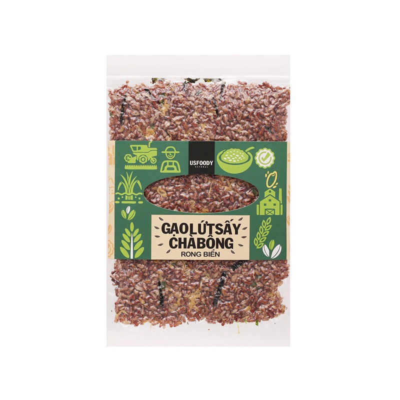[ 1kg ] Gạo Lứt Sấy Rong Biển Thực Dưỡng / Ăn Chay / Ăn Kiêng / Eatclean Healthy
