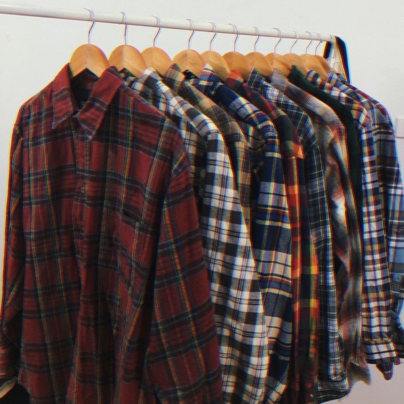 Áo 2hand 𝙁𝙡𝙖𝙣𝙣𝙚𝙡 - 𝘾𝙖𝙧𝙤  𝘽𝙞𝙜 𝙎𝙞𝙯𝙚 -XL,2XL,2XL- Flannel 2hand - Sơ mi ca rô