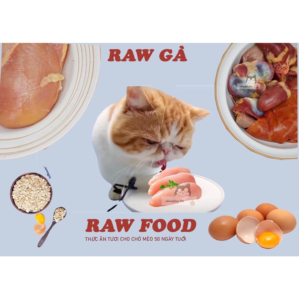 RAW FOOD VÀ pate tươi cho chó mèo 950gram giao 1h