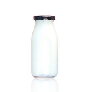 CHAI THỦY TINH ĐỰNG SỮA NẮP SẮT 200ML.