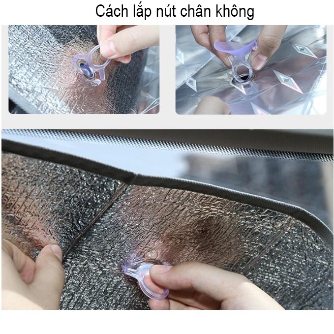 Tấm chắn nắng kính lái xe ô tô, xe hơi chất liệu xốp phủ bạc cho xe 4-5 chỗ | BigBuy360 - bigbuy360.vn