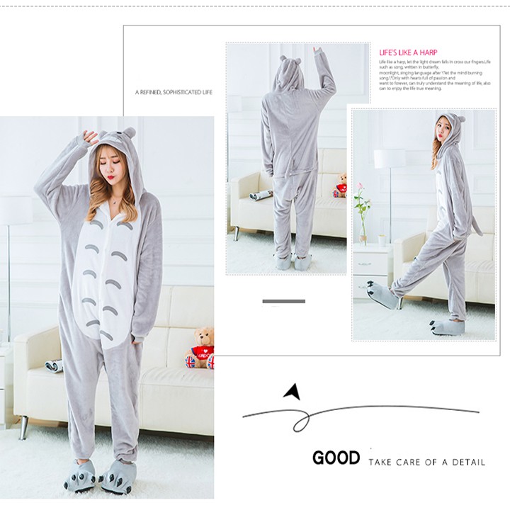 Bộ Đồ Thú Totoro Cho Nam Và Nữ Chất Nhung Mềm Mịn | BigBuy360 - bigbuy360.vn