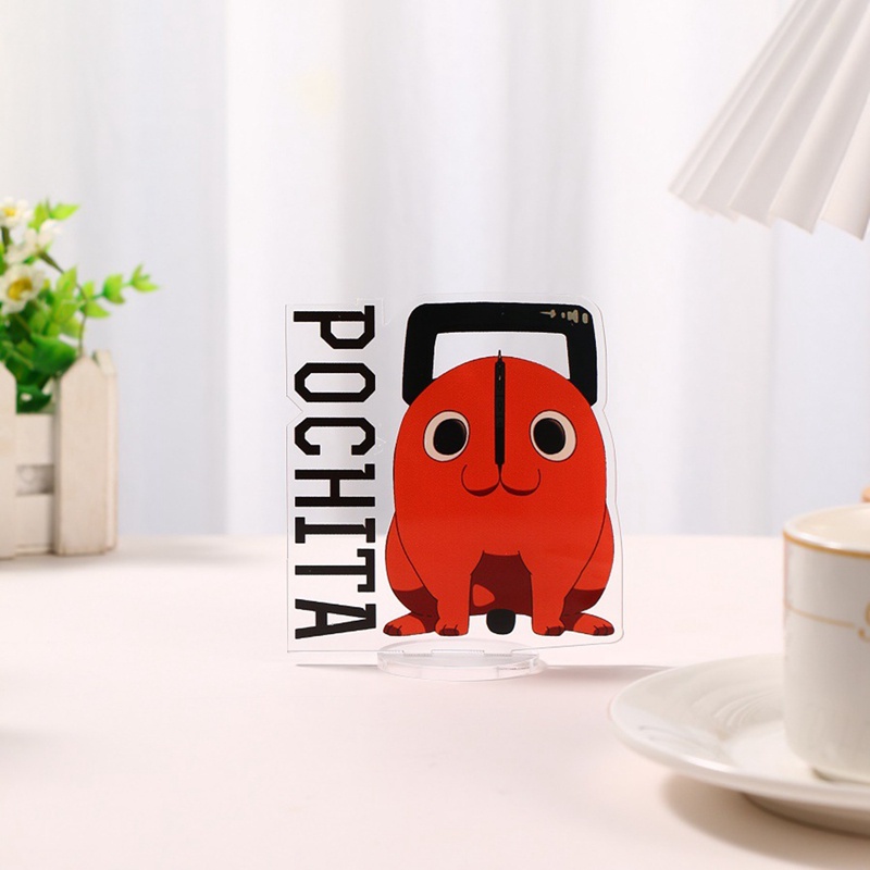 Giá Đỡ Mô Hình Người Cưa Xích Makima Ngồi Trên Ghế Chất Liệu acrylic