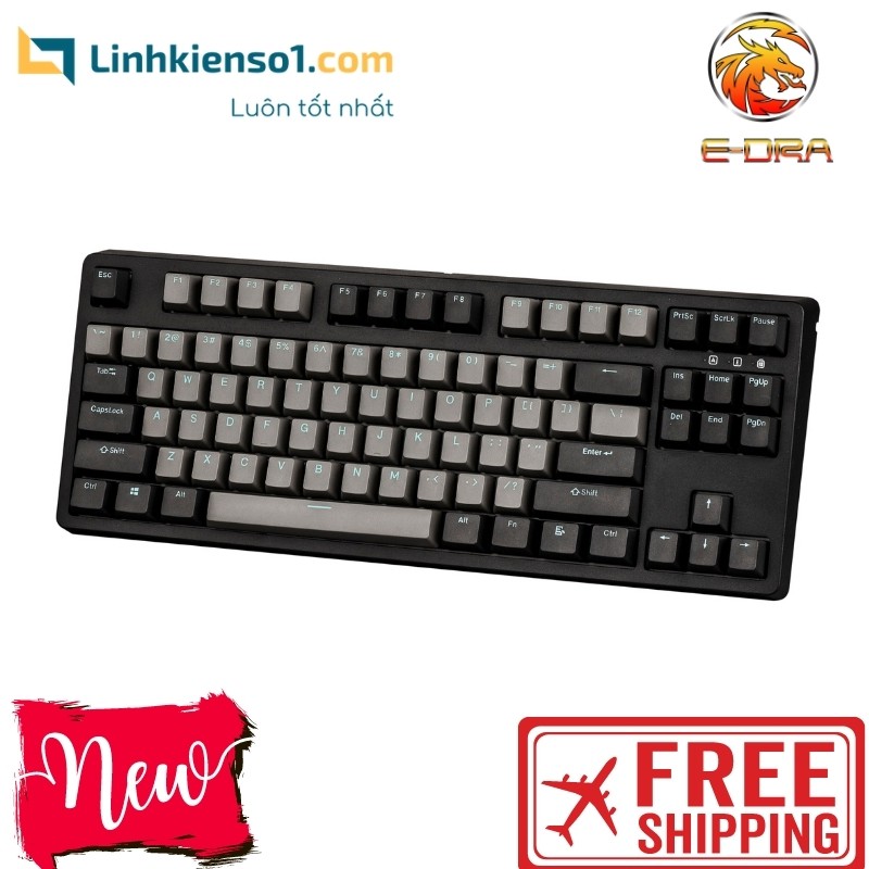 [Mã SKAMPUSHA7 giảm 8% đơn 250k]Phím cơ E-Dra EK387 Pro Gateron Version 2021 Keycaps PBT SKY DOLCH cao cấp - Chính hãng