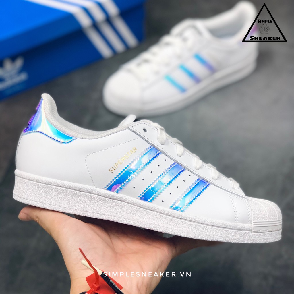 Giày Superstar Nữ Chính Hãng 💙FREESHIP💙 Adidas Superstar Hologram - Giày Sneaker Thể Thao Nữ Adidas - Simple Sneaker