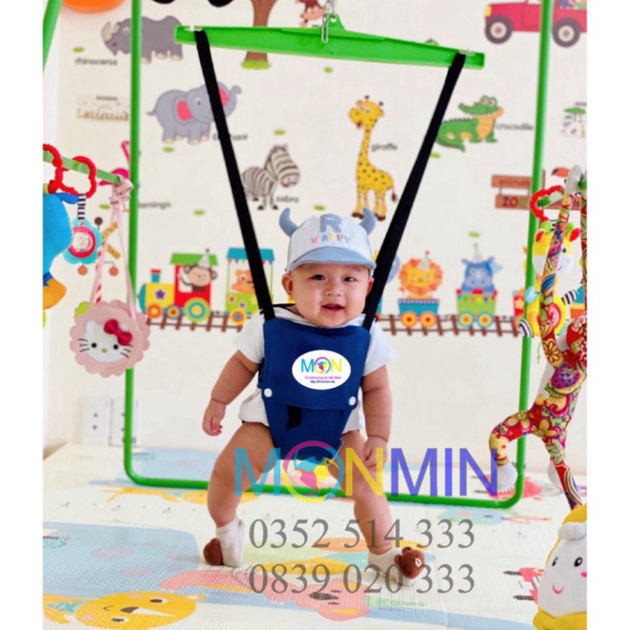Trò chơi xích đu nhún nhảy tập đi - Xà đu đa năng Satech - Chưa bao gồm khung vận động cho bé