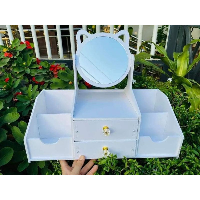 Kệ Mỹ phảm tủ đụng Mỹ phẩm mini có gương loại lớn và nhỏ