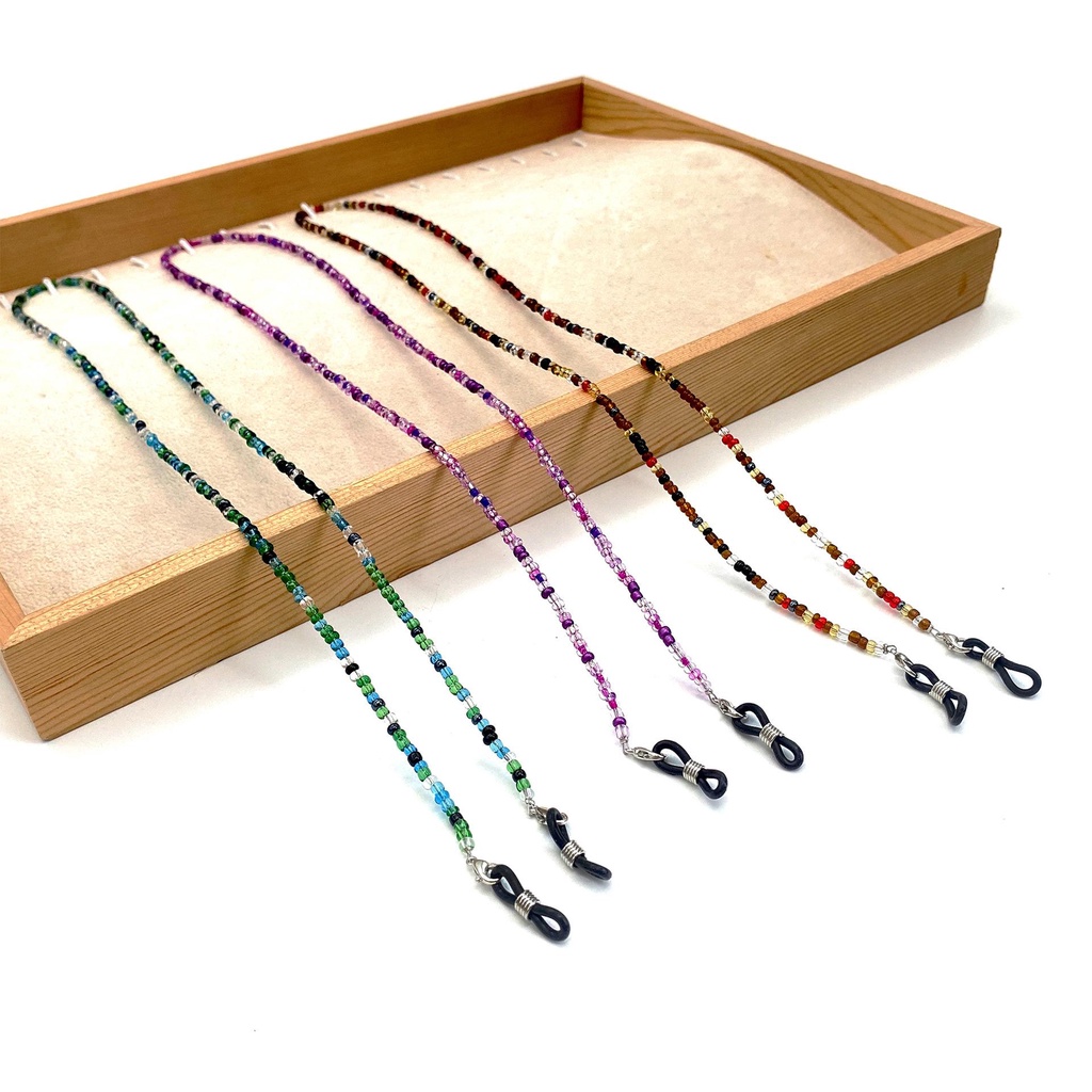 Dây Đeo Mắt Kính Xỏ Hạt Acrylic Nhiều Màu Chống Thất Lạc Cho Nam Nữ