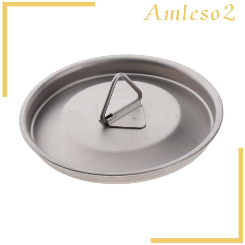 Portable Ultralight Titanium Alloy Mug Lid Water Cup Cover with Handle