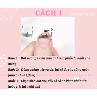 ( Set 6 món ) Móng úp, nailbox thiết kế vẽ tim love