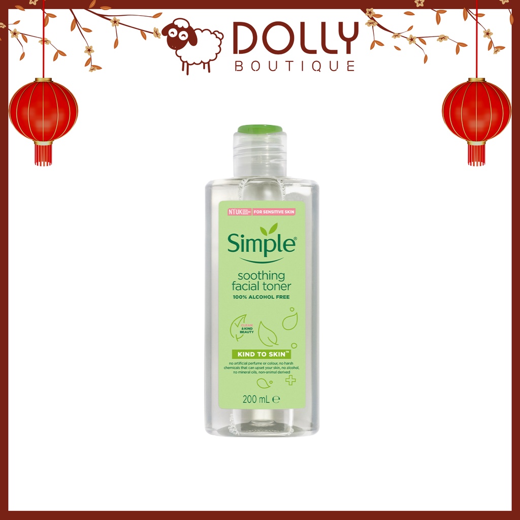 NƯỚC HOA HỒNG SIMPLE SENSITIVE SKIN EXPERTS SOOTHING FACIAL TONER 200ml | BigBuy360 - bigbuy360.vn