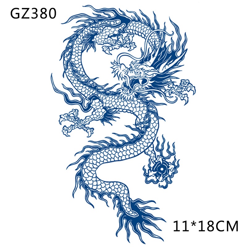 Hình Xăm Dán Tạm Thời Hình Rồng Chống Thấm Nước