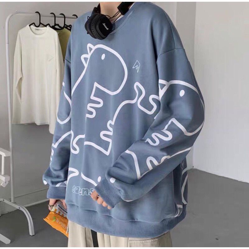 [SIÊU HOT] Áo Sweater Form Rộng Nỉ Hoạ Tiết Kng Long Tay Dài Ulzzang Hot ( Ảnh Thật+ Hà)