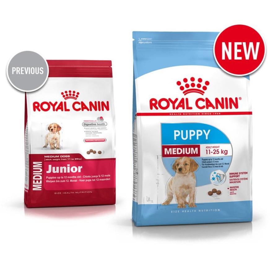 1kg Hạt Royal Canin Medium Puppy cho các dòng chó size trung bình dưới 12 tháng tuổi