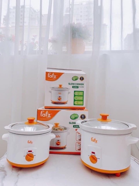 Nồi nấu chậm 1,5 lít Fatz baby SPFB9015MH và Nồi nấu chậm 2,5 lít Fatz baby SPFB9020MH