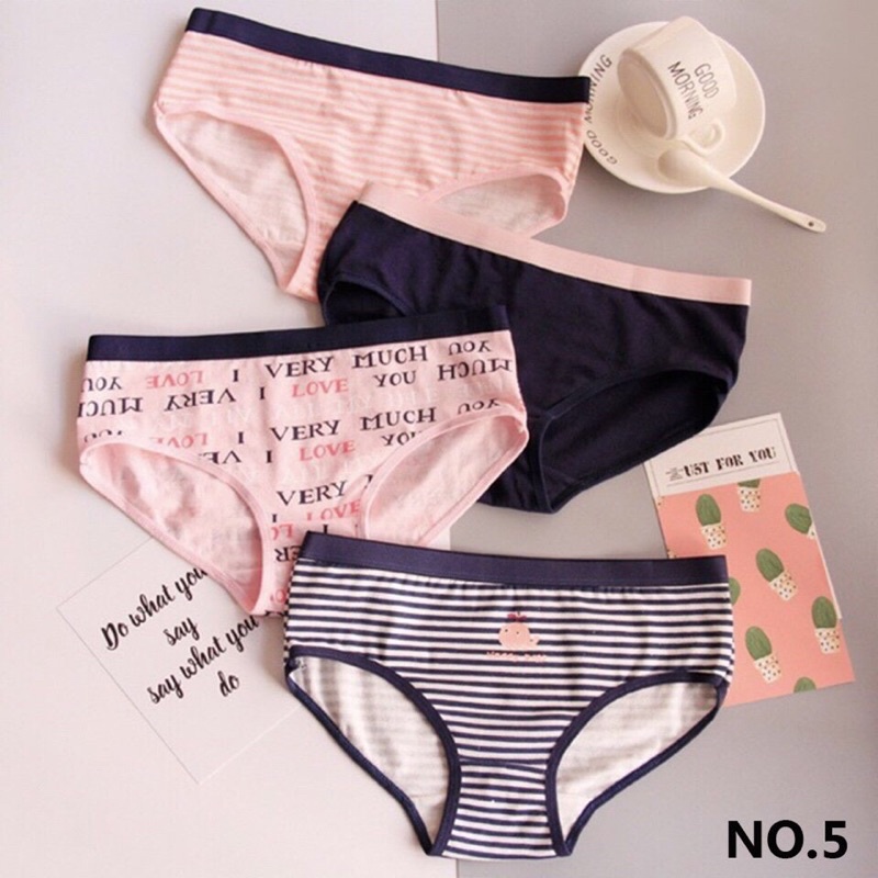 [SET 5c] Quần Lót kute dễ thương vải cotton hình ngôi sao