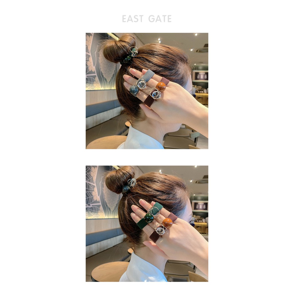 Dây buộc tóc bản to co giãn 4 chiều HD26